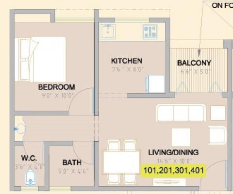 1BHK-Floor-Plan-Aikonia