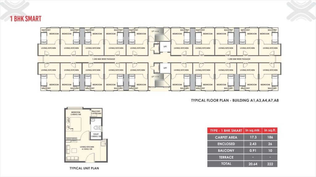 1RK,1 & 2 BHK in Talegaon Xrbia Ambi Spacecentric