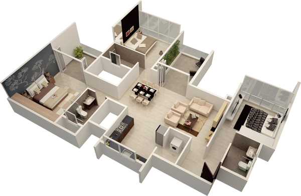 Ganga-Platino-Floor-plan-3bhk