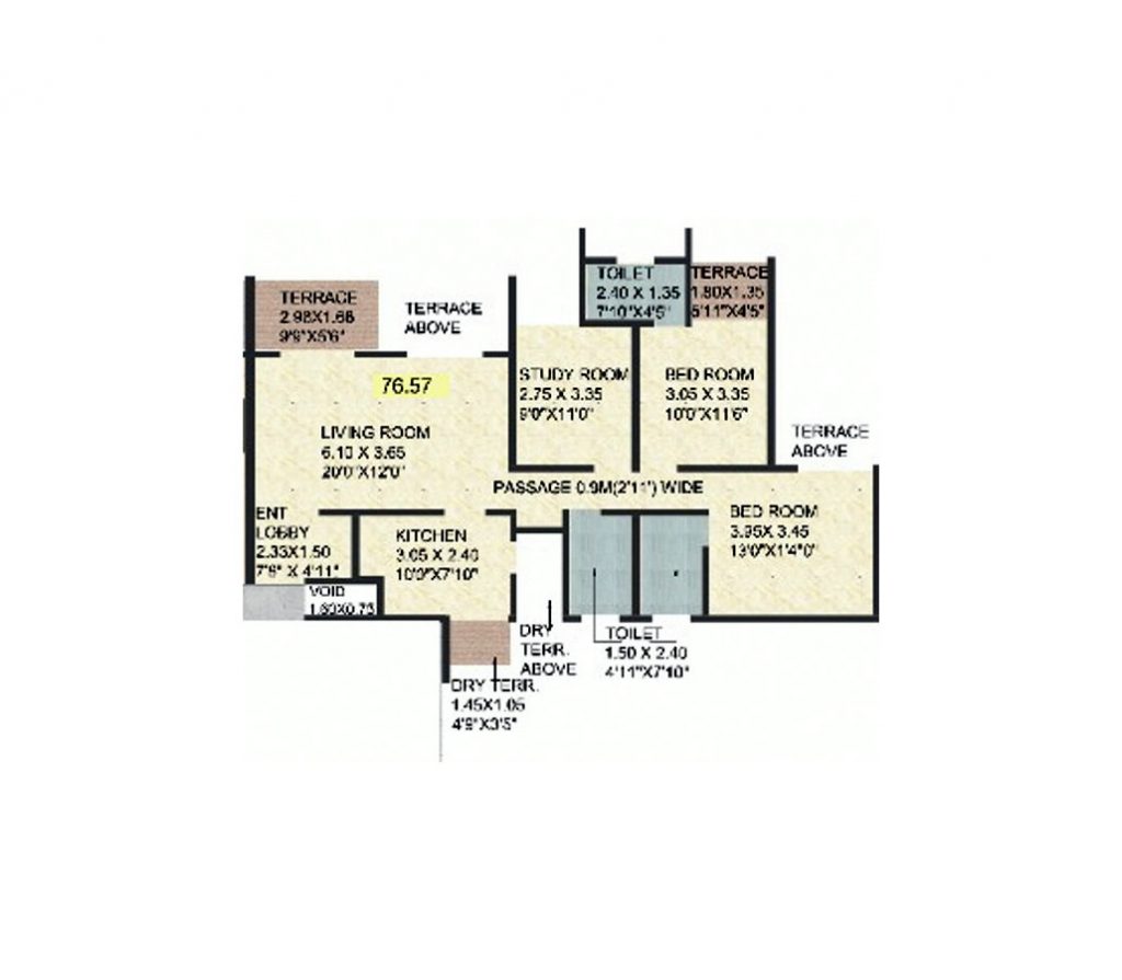 Ganga-Serio-Floor-plan-3bhk