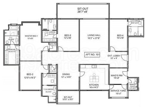 Panchasheel-Eon-waterfont-floor plan