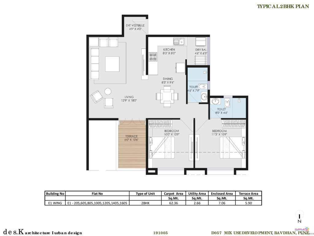 Ganga-Utopia-floorplan-2BHK