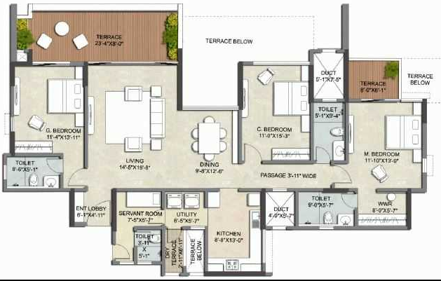 Kalpataru Eden-floor-plan