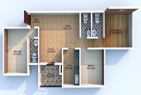 Kalpataru Estate-floorplan