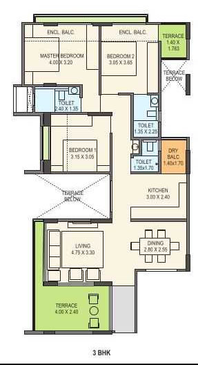 Kohinoor Courtyard One-FloorPlan2