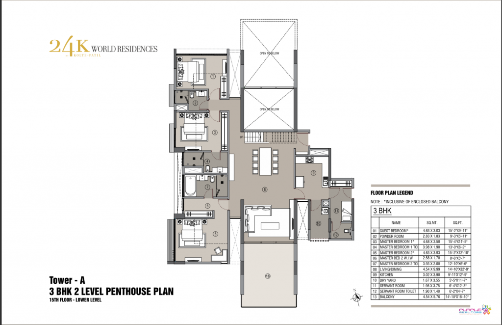Kolte Patil 24 World Residences-Floorplan