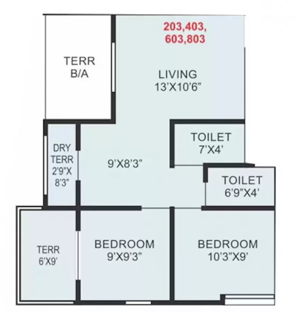 Krisala-Magia-Avenue-2BHK-2floorplan