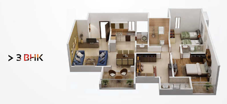 Little-Earth-Masulkar-City-floorplan3bhk