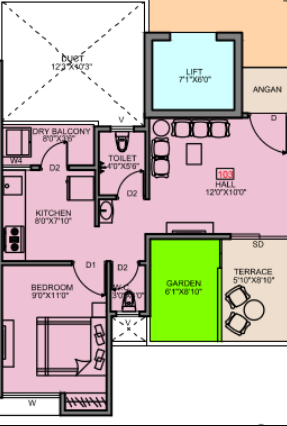 Majestique Aqua-floorplan