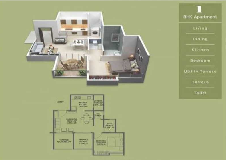 Sai-Paradise-1BHKfloorplan