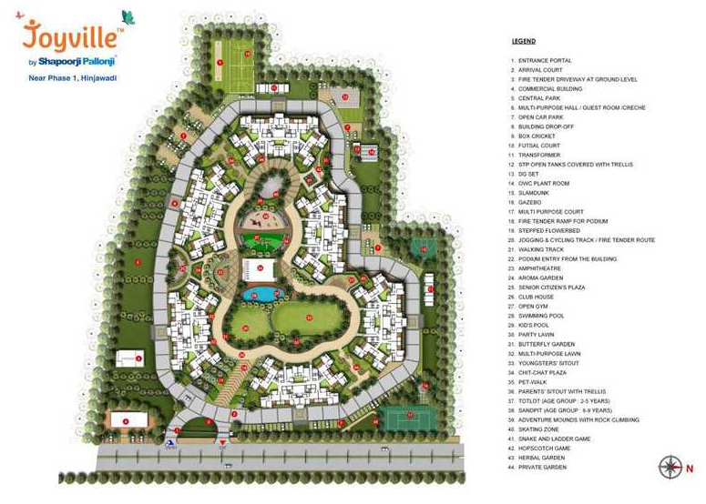 Shapoorji Pallonji Joyville Hinjawadi I Phase I-MasterPlan