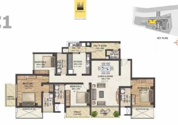 Sobha Elanza-FloorPlan