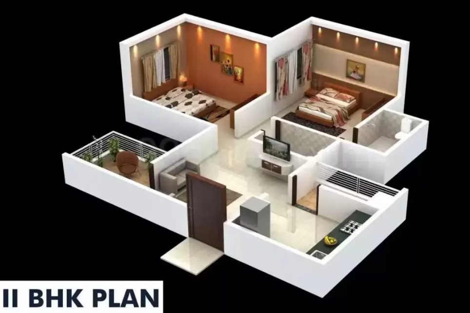 Vaishnavi-City-2BHKfloor-plan