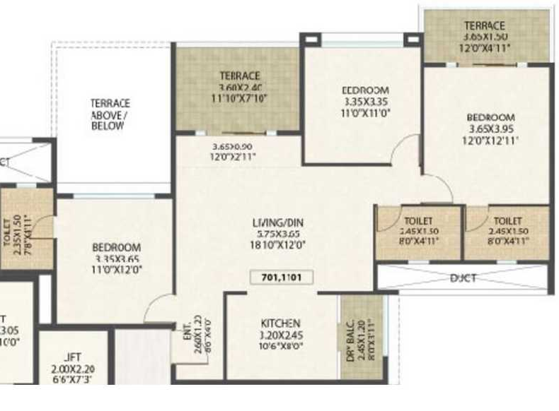 kolte-patil-Western-Avenue-Floorplan