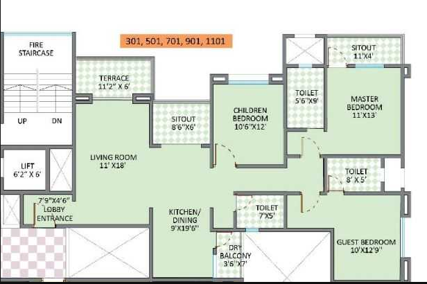 Icon Sterling Towers-Floorplan