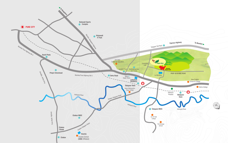 Naiknavare Eagles Nest Phase II-route map