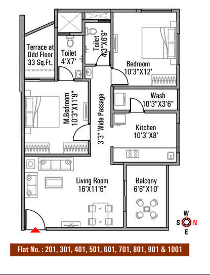 Stone Bappa Residency-Floorplan