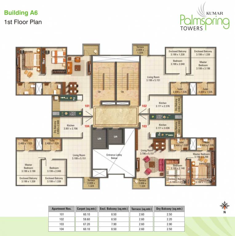Kumar Palmspring Towers A6 A7 And B3-FP