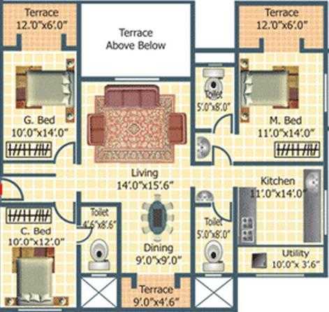 Nandgude Sulochana City Apartment-FP