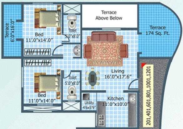 Nandgude Sulochana City Apartment-FP1