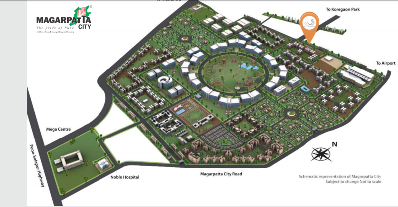 Magarpatta Zinnia Row Houses-master plan