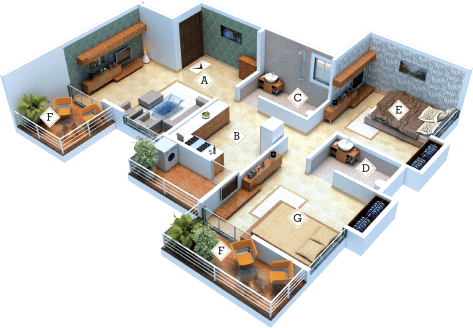 Pradnyesh Residency-floor plan