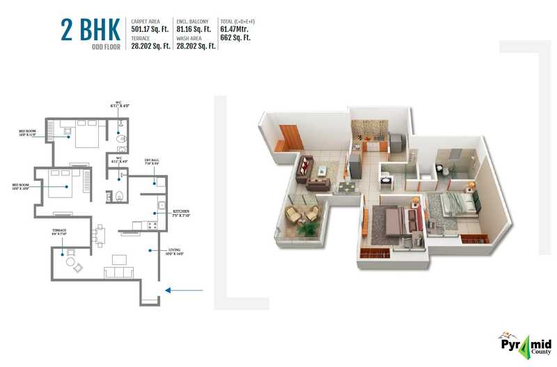 Prasad Pyramid County-floor plan