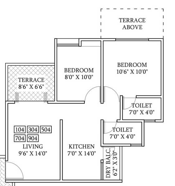 Roshan One-floor plan 