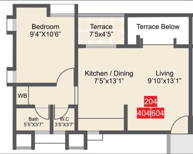 Weekenders Birds View-floor plan 