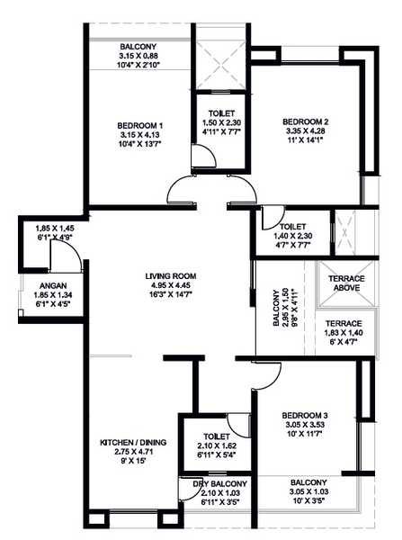 Gokhale Bhushan-Floor Plan 