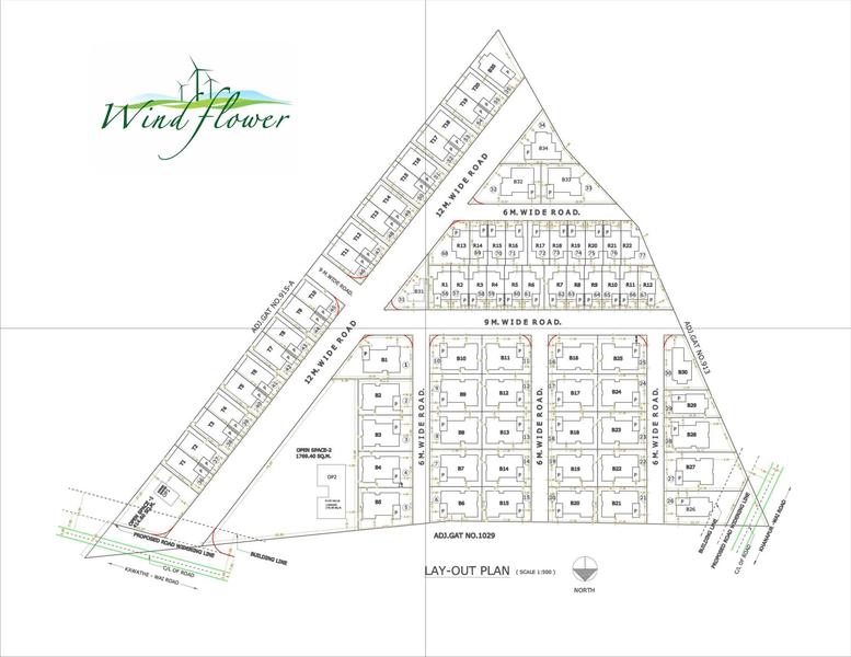 Hemant Wind Flower Twin Bungalow-master plan