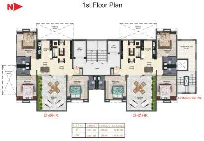 Krrisha Acropolis-Floor Plan