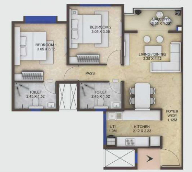 Megapolis Symphony Phase I-Floor Plan