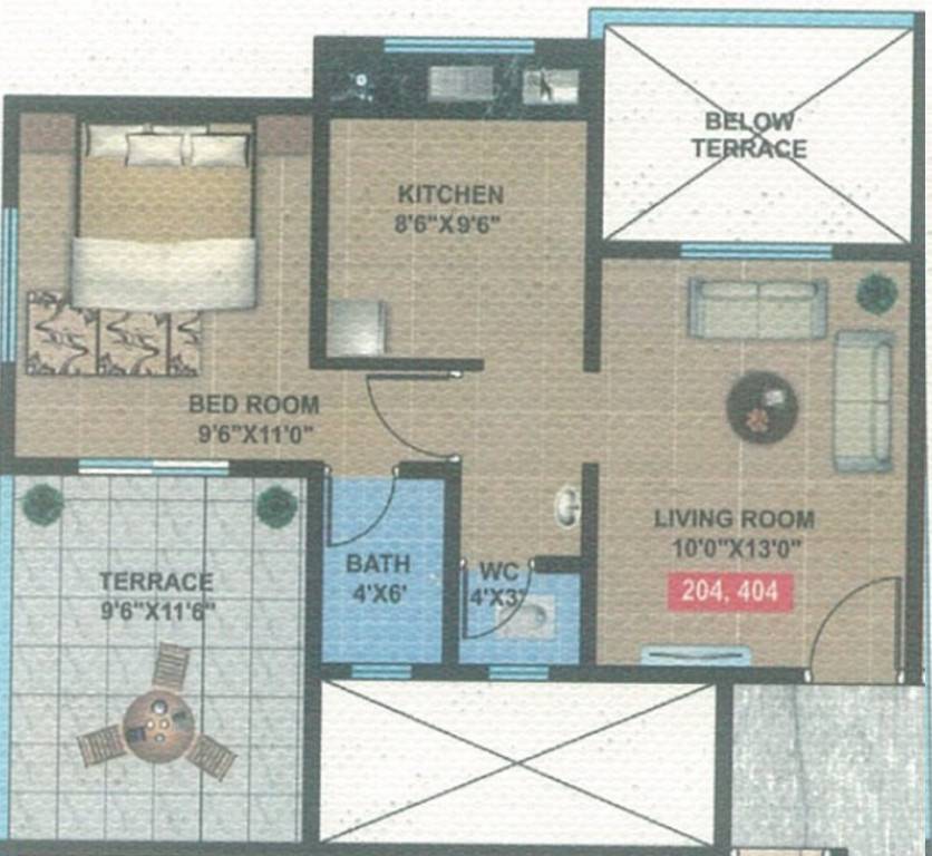 Om Krishna Kamal Serenity-Floor Plan 