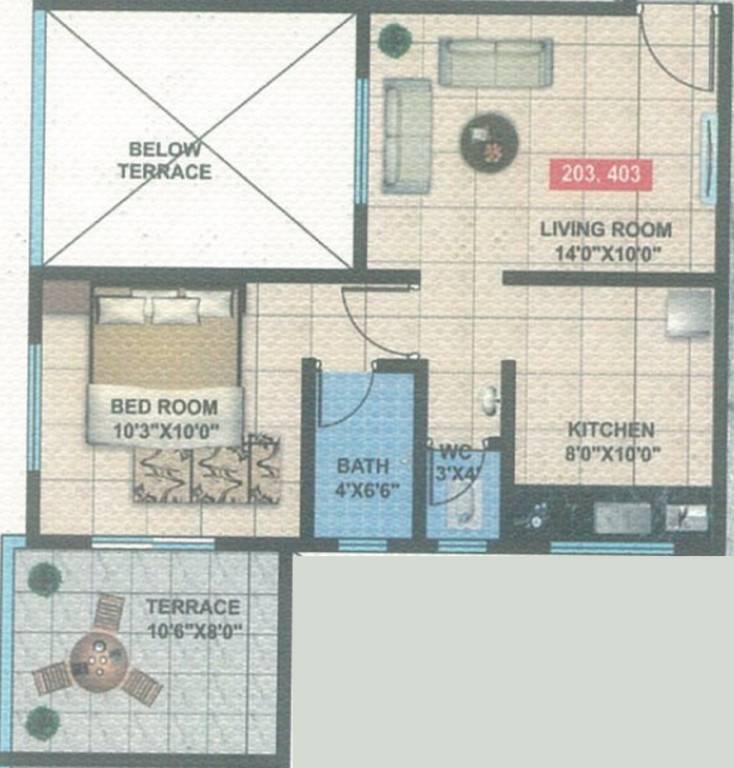 Om Krishna Kamal Serenity-Floor Plan 