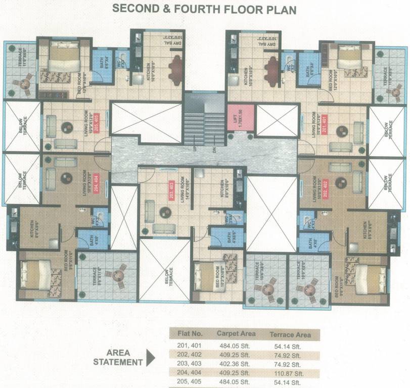 Om Krishna Kamal Serenity-Floor Plan 