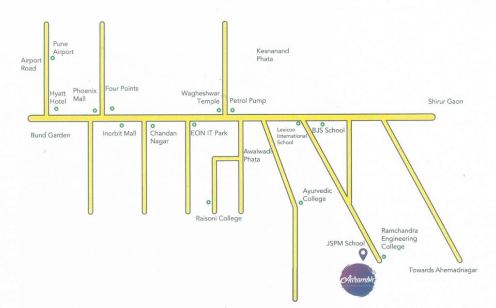 Skyline Aarambh-Route Map