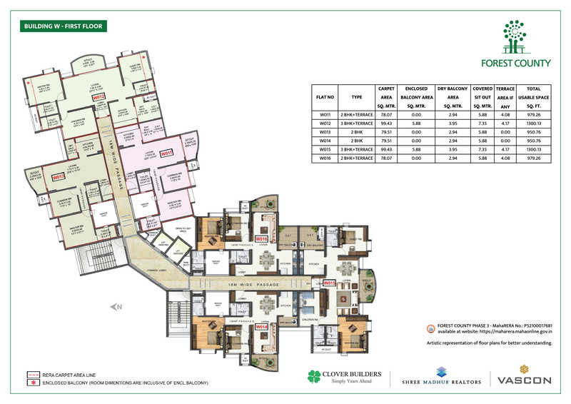 Vascon Forest County Ph 3-Floor Plan