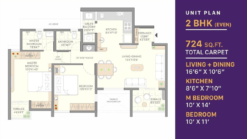 Vilas Javdekar Yashone Wakad Central-floor plan